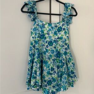 Altar'd State Blue Floral Jumpsuit